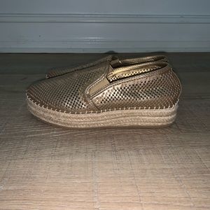 Steve Madden Gold Espadrilles